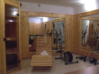 Fitness room and sauna in Hotel Walzer in Budapest